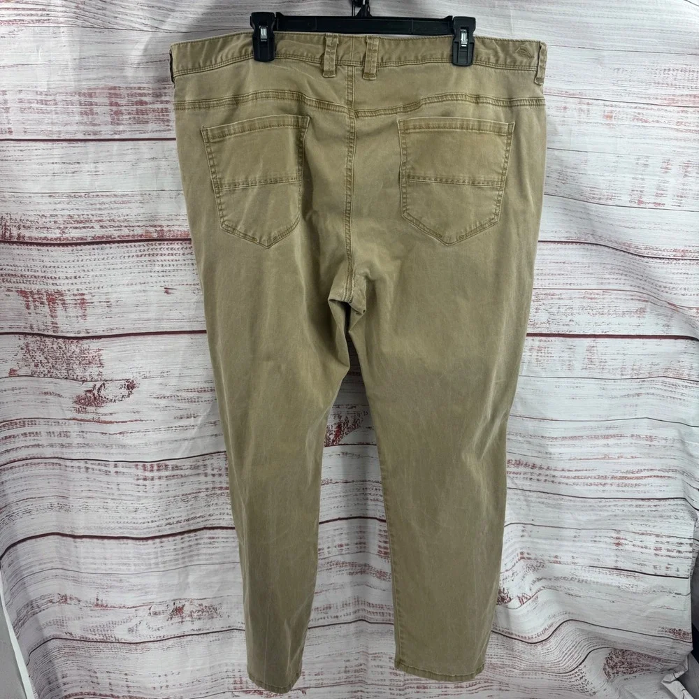 Tommy Bahama Boracay 5-Pocket Pants Mens 42x30 Khaki Tan Cotton Tencel Stretch
